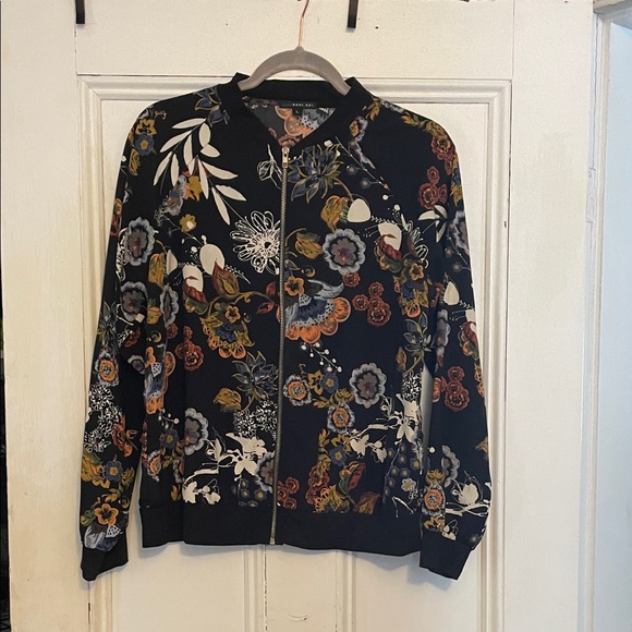 Floral Zip-Up Jacket - Picture 1 of 4